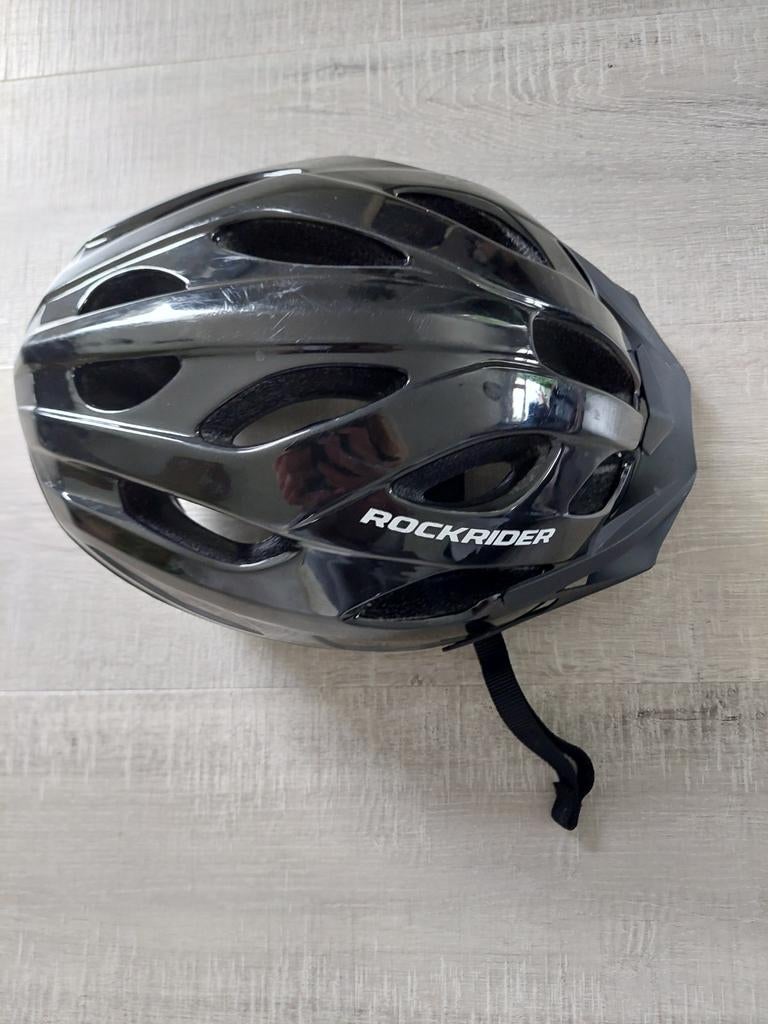 Rockrider ST 50 fietshelm zwart - Maat L (58-62cm), Ophalen of Verzenden, Zo goed als nieuw, Rockrider, L