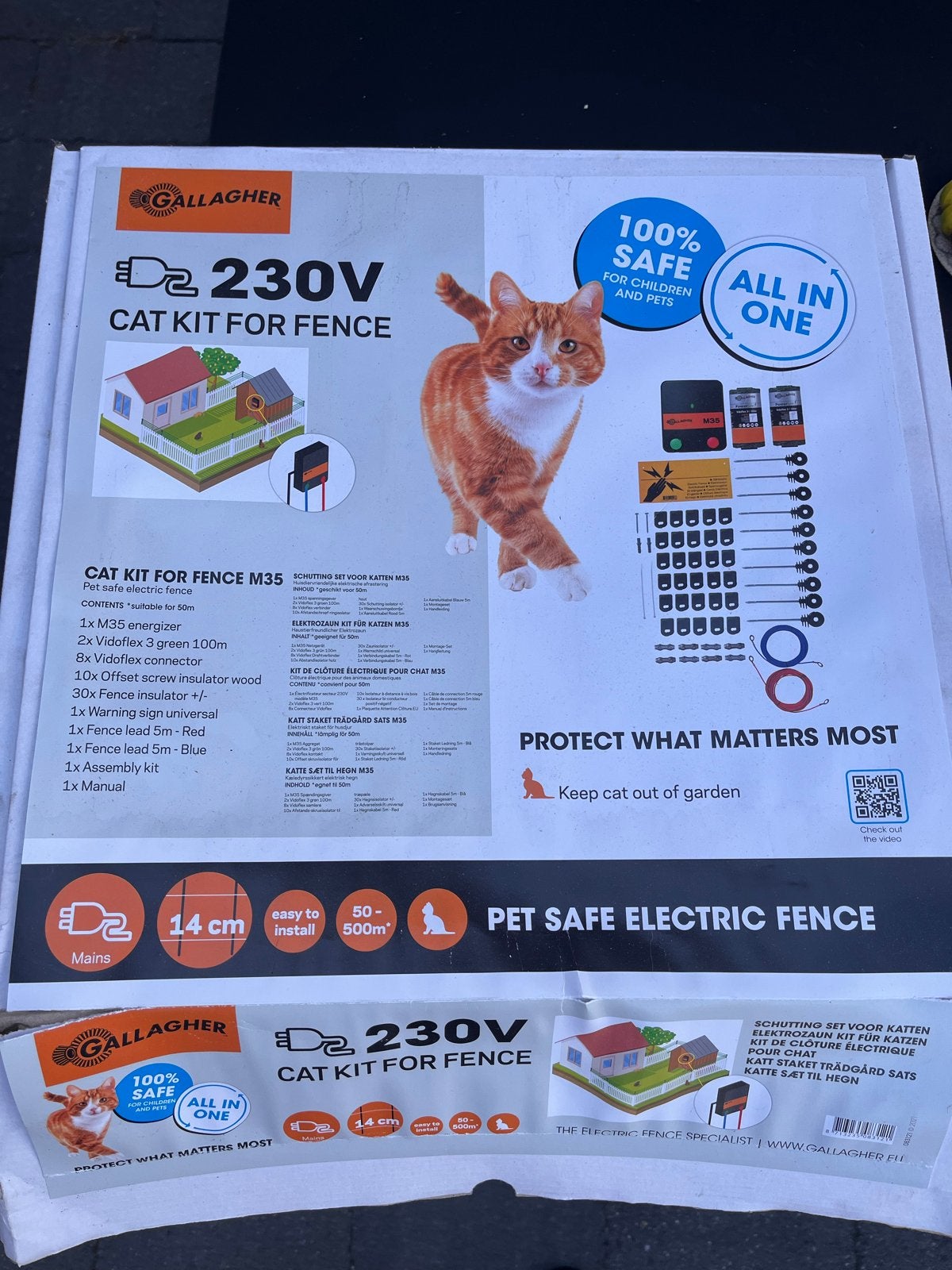 Gallagher schrikdaad kattenschuttingset, Ophalen, Zo goed als nieuw