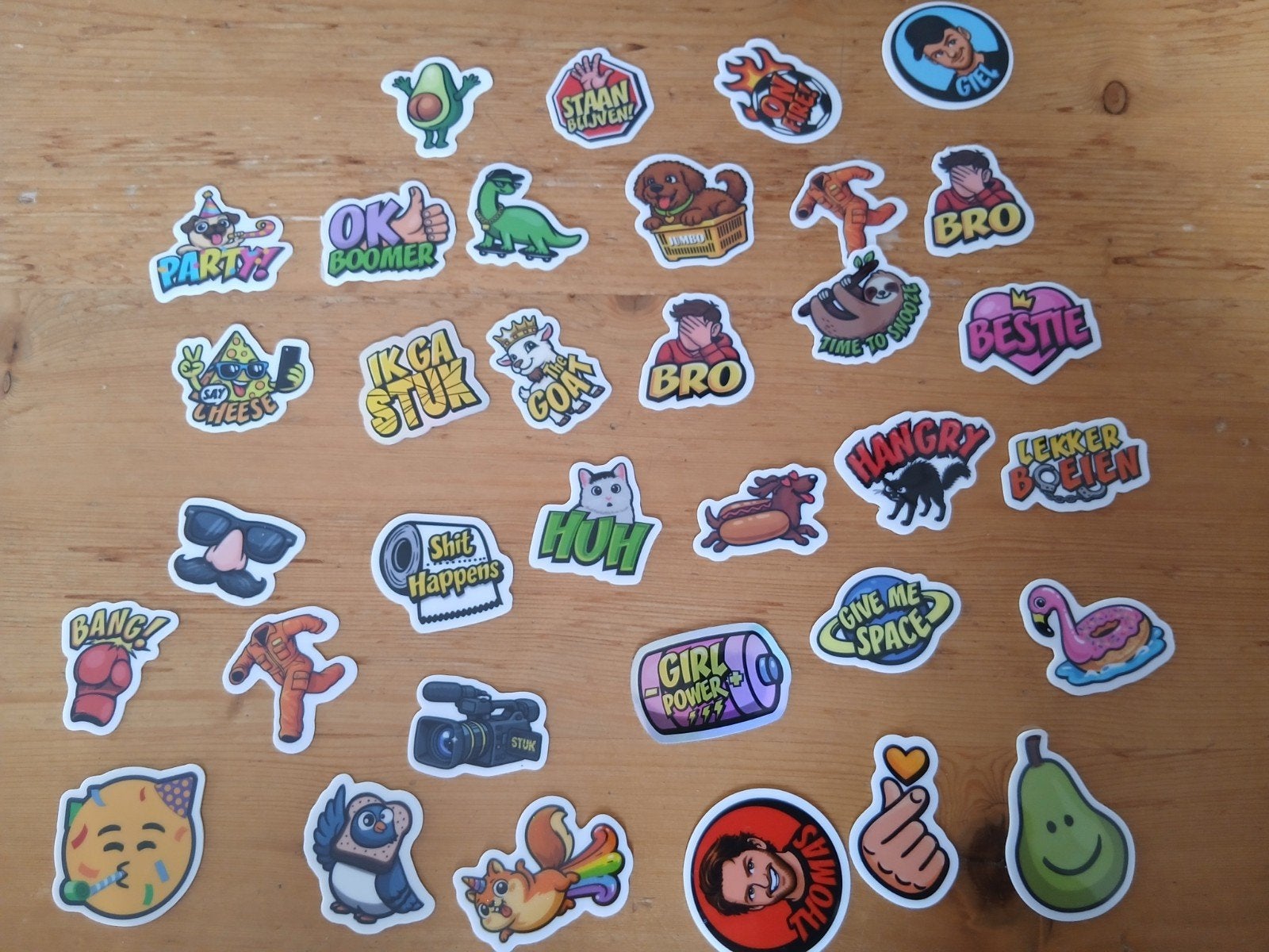 jumbo stickers stuk tv, Hobby en Vrije tijd, Ophalen of Verzenden, Nieuw, Meerdere stickers