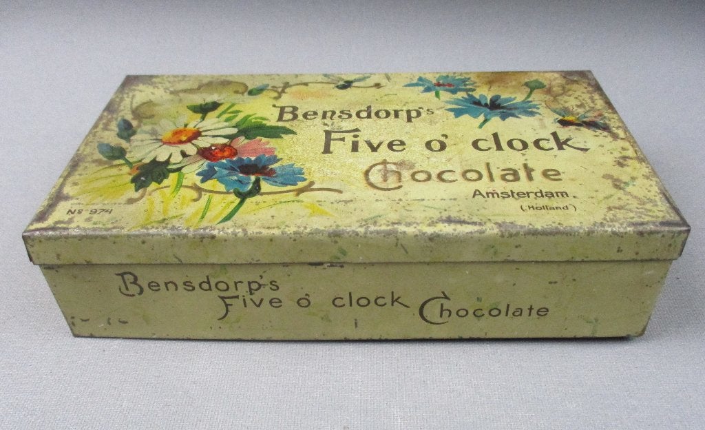 Bensdrop chocolate Amsterdam blik 1920 a 1930, Verzamelen, Ophalen of Verzenden, Gebruikt, Overige, Overige merken
