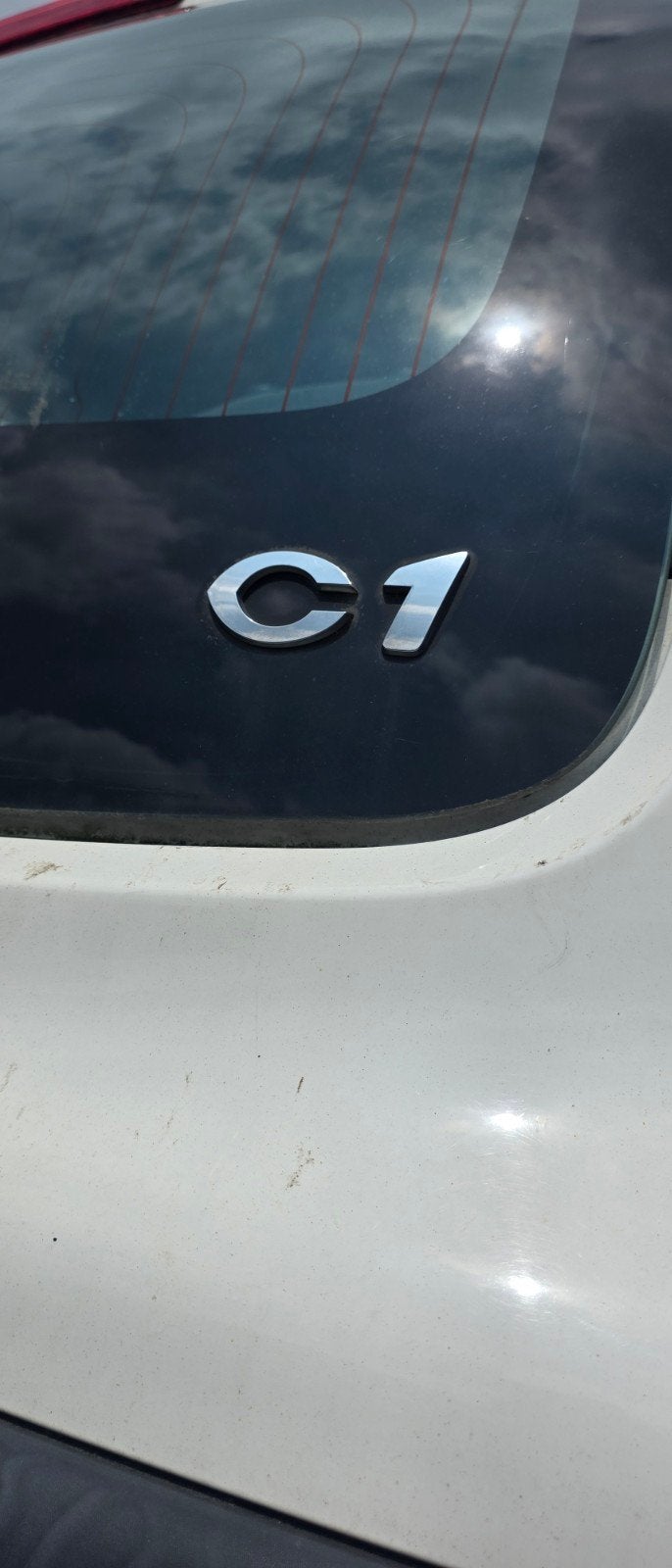 Citroen c1 achterklep tekst, Ophalen of Verzenden, Zo goed als nieuw