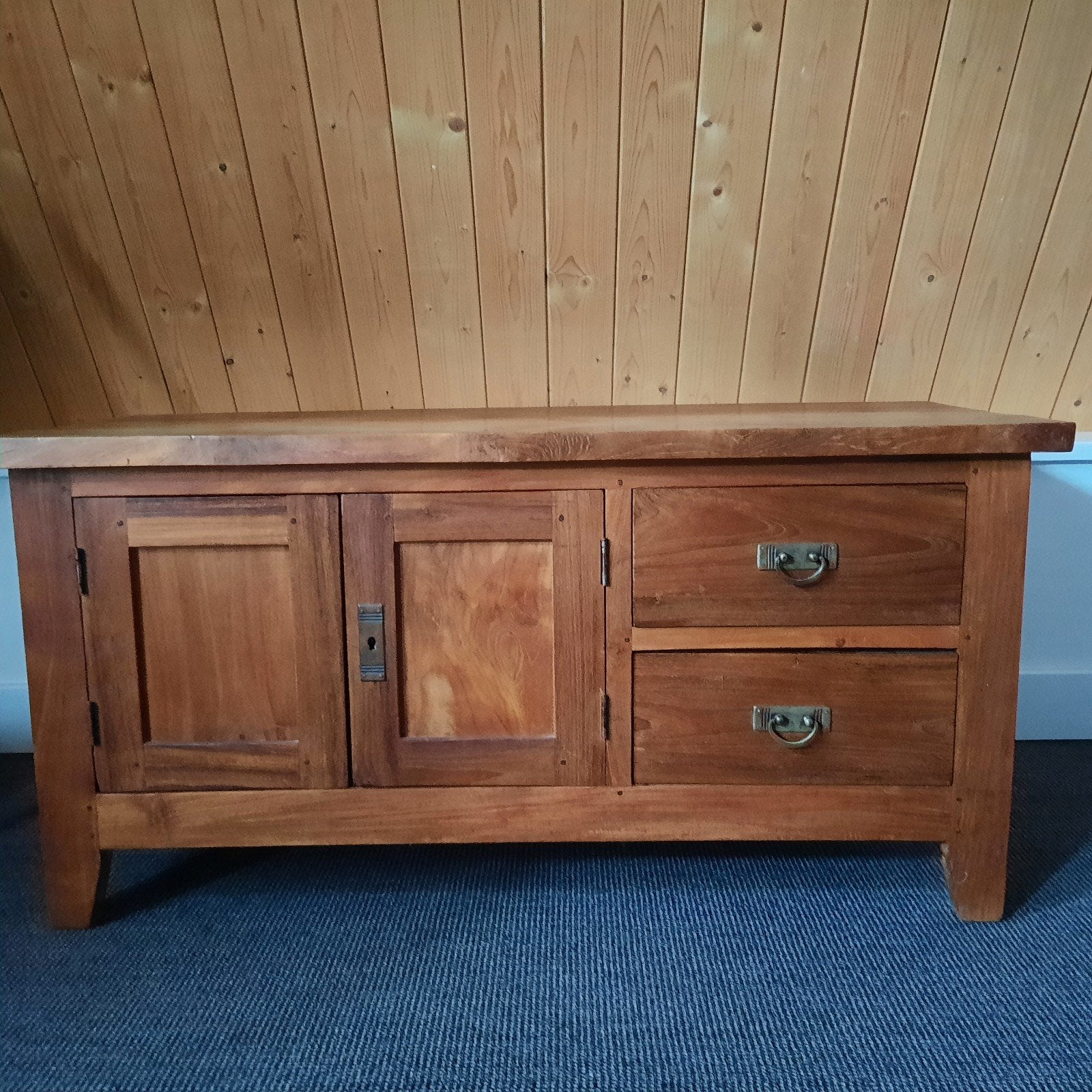 Dressoir met lades en deuren, Huis en Inrichting, Kasten | Dressoirs, Ophalen, Gebruikt, 100 tot 150 cm, Landelijk, Klassiek