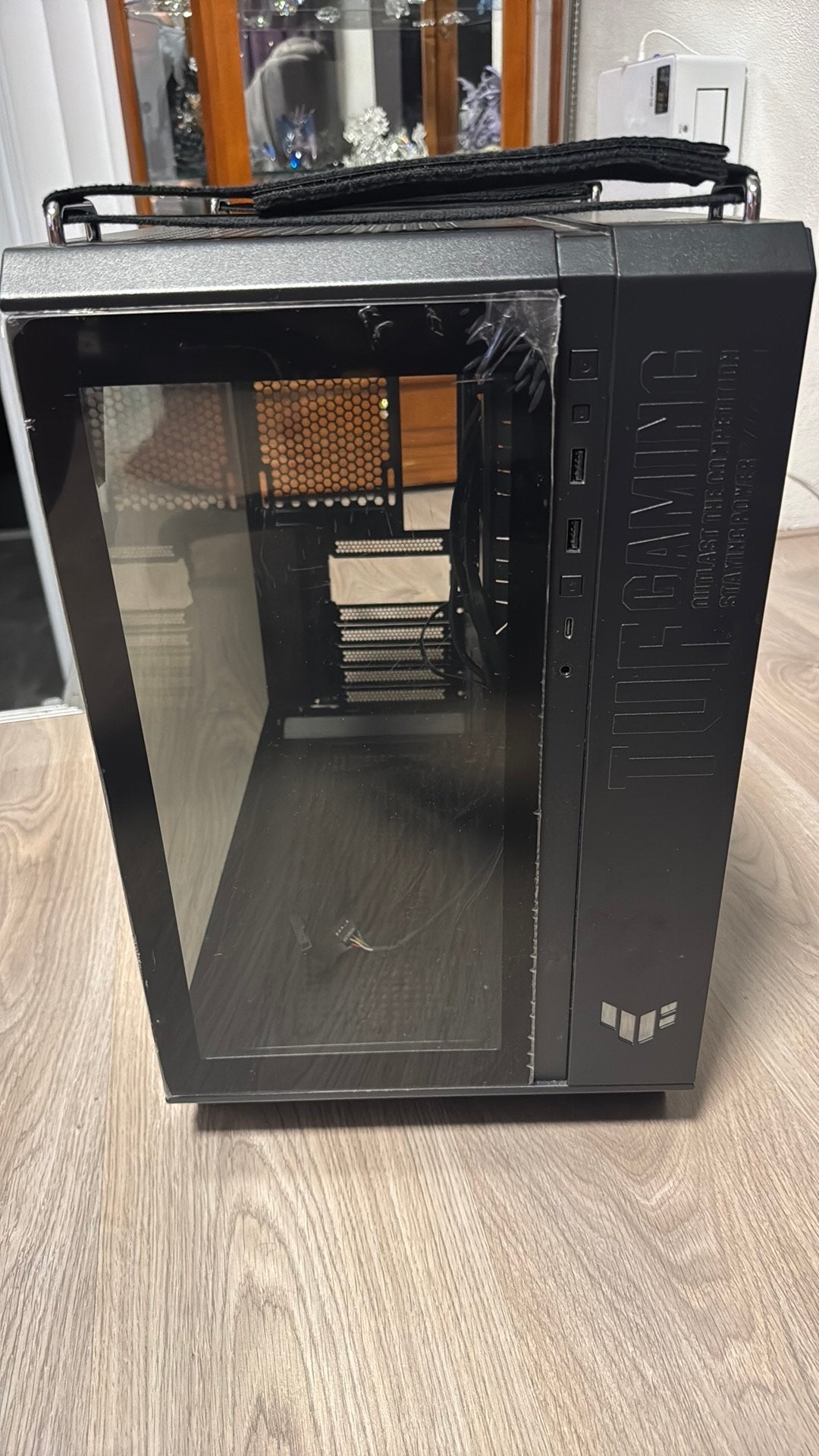 ASUS TUF Gaming GT502 Horizon Zwart Behuizing, Ophalen of Verzenden, Zo goed als nieuw