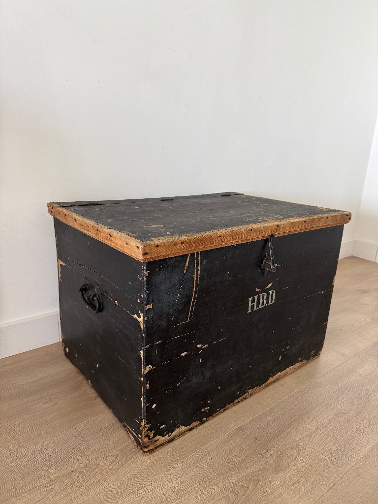 Vintage schippers kist, Ophalen