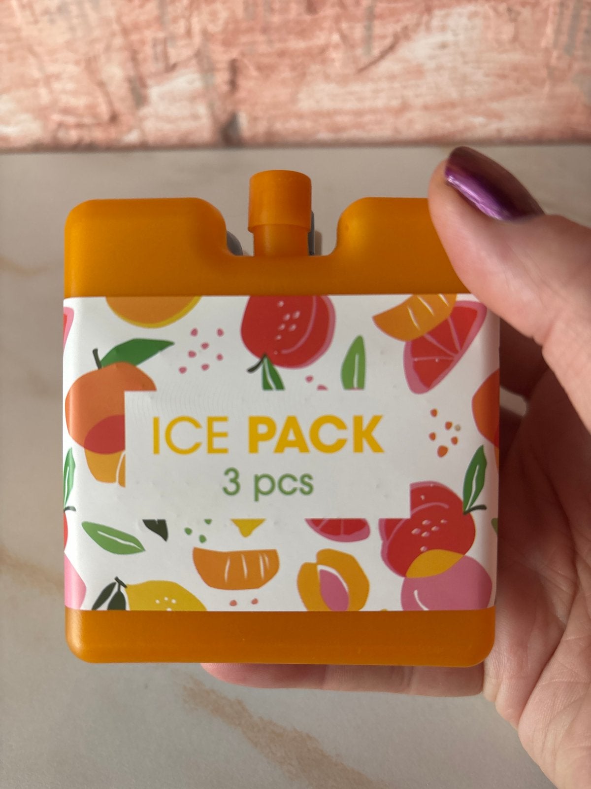 Ice Pack - 3 stuks koelelementen met fruitprint, Ophalen of Verzenden, Nieuw, Koel-accessoire, Koelelement