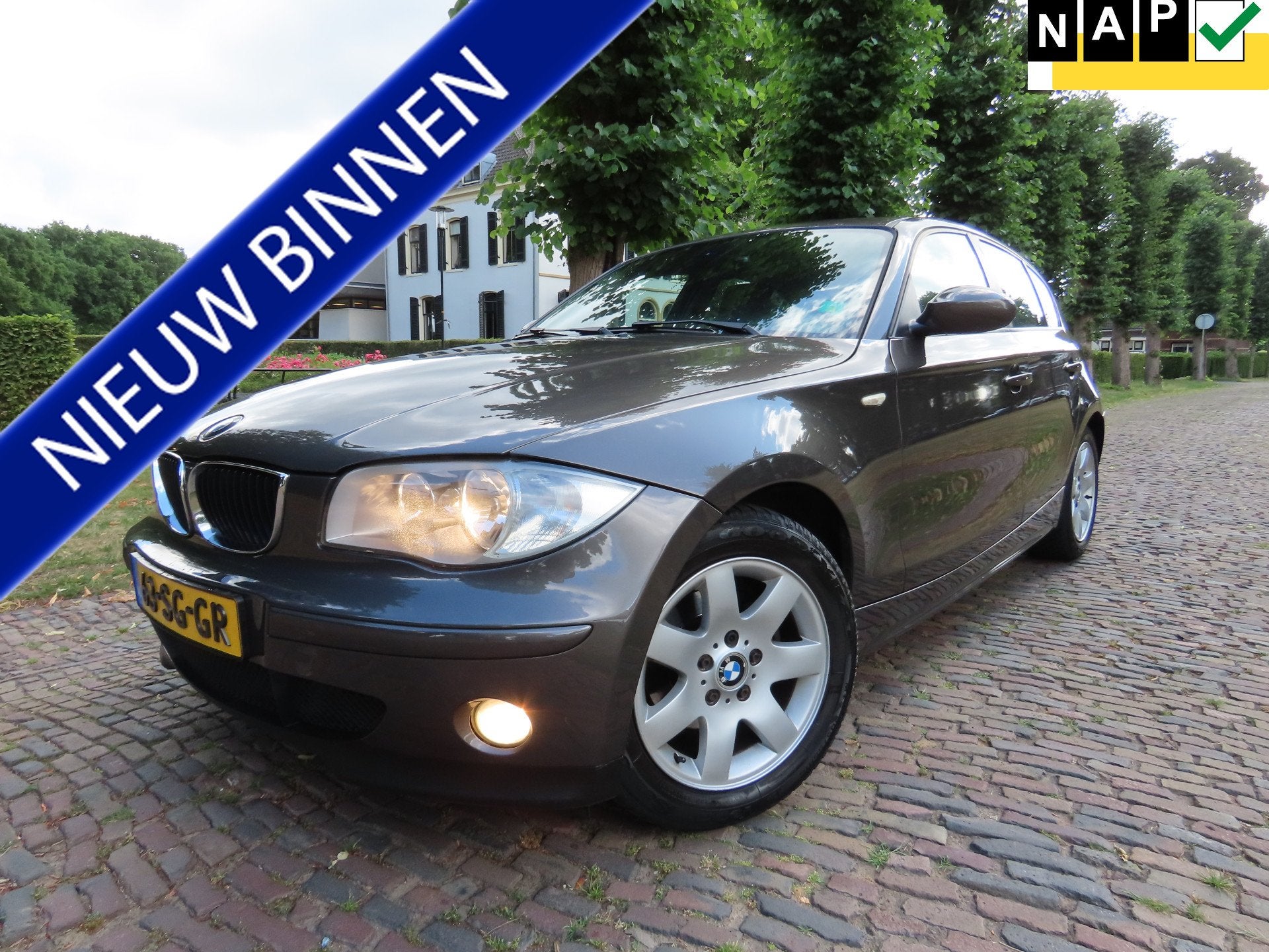 BMW 1-serie 118i High Executive Automaat Leer Airco Cruiseco, Parkeersensor, Achterwielaandrijving, 4 cilinders, 650 kg