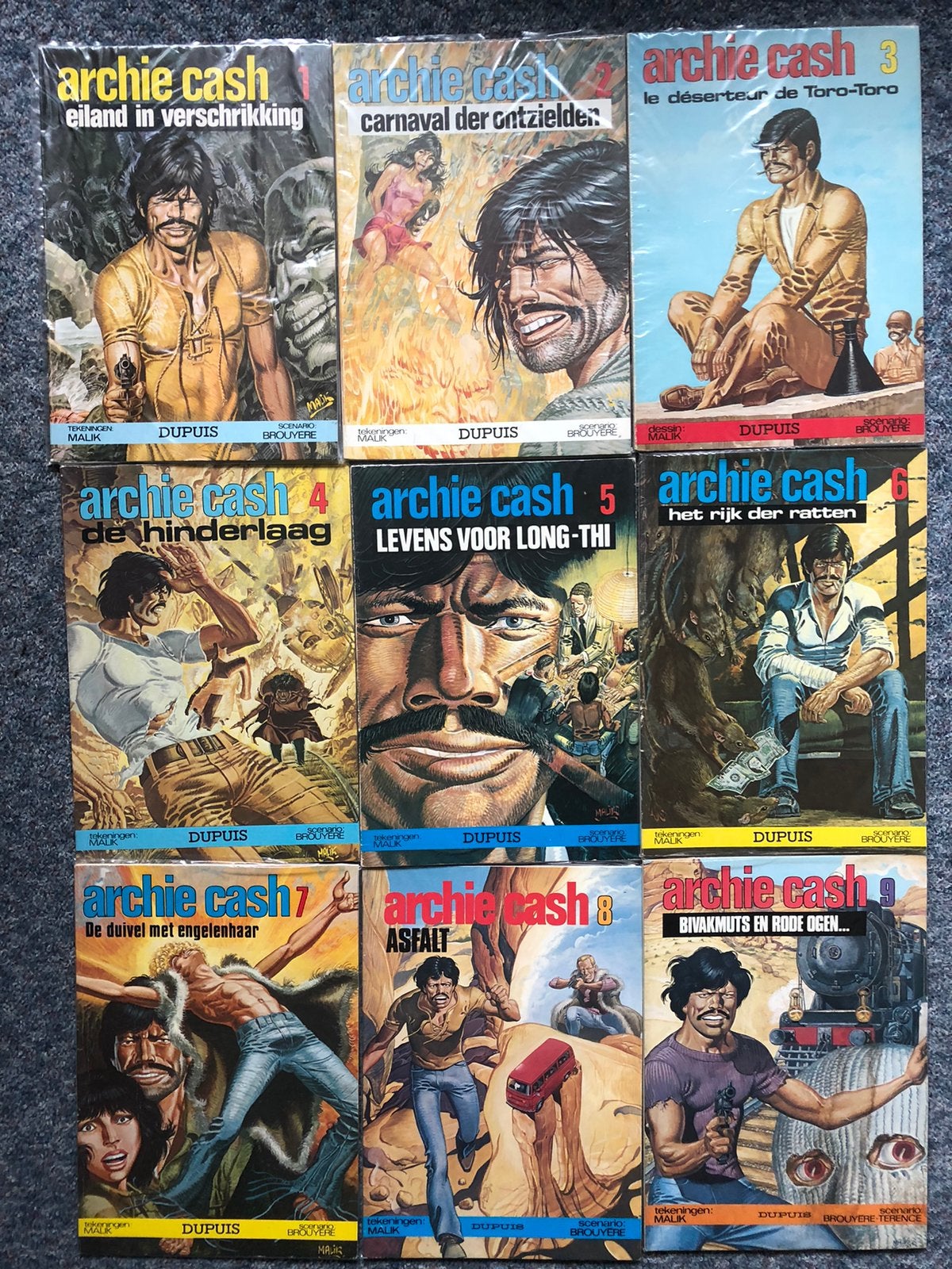 Mooie vintage strips Archie Cash, Meerdere stripboeken, Ophalen of Verzenden, Zo goed als nieuw