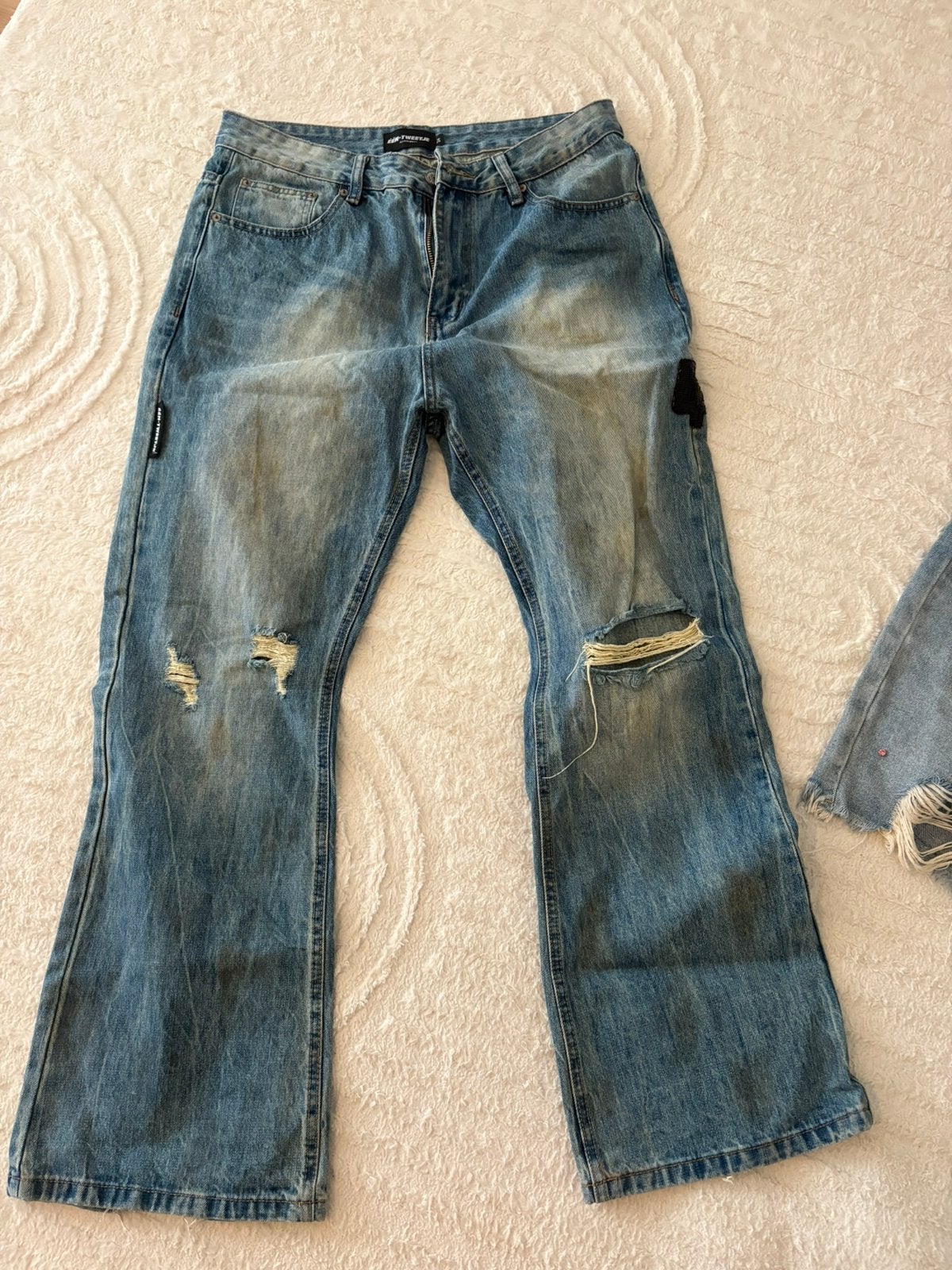 Broek een tweetje, Ophalen of Verzenden, Zo goed als nieuw, Blauw, W33 - W34 (confectie 48/50)
