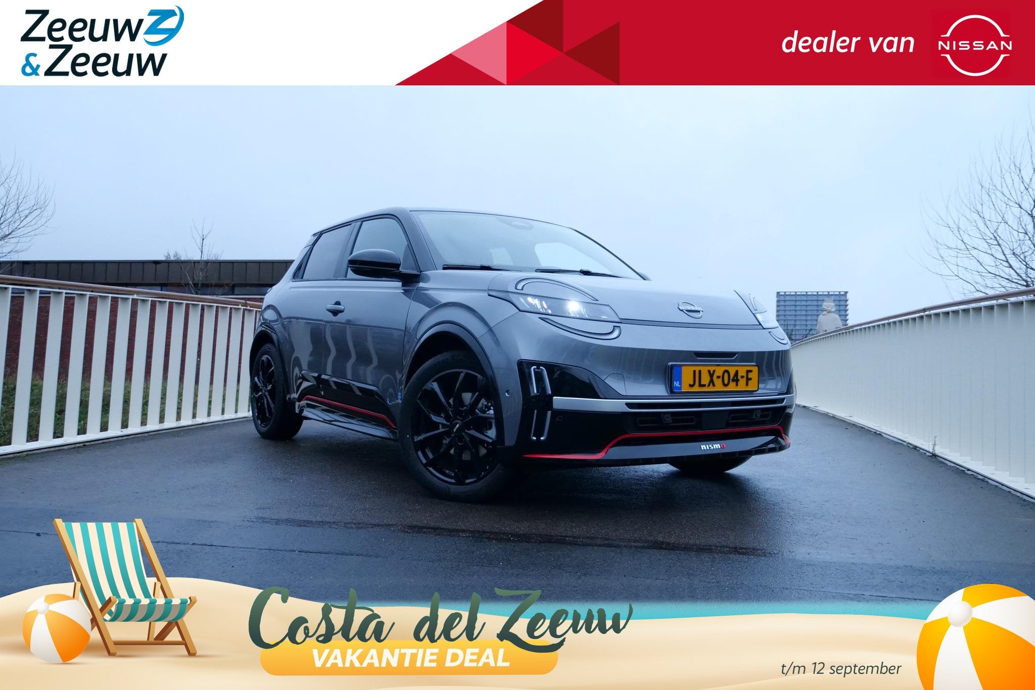 Nissan Micra Advance 52 kWh NISMO | NISMO| EXCLUSIEF BIJ NIS, Auto's, Nissan, 12 maanden, Zwart, Leder en Stof, 1427 kg