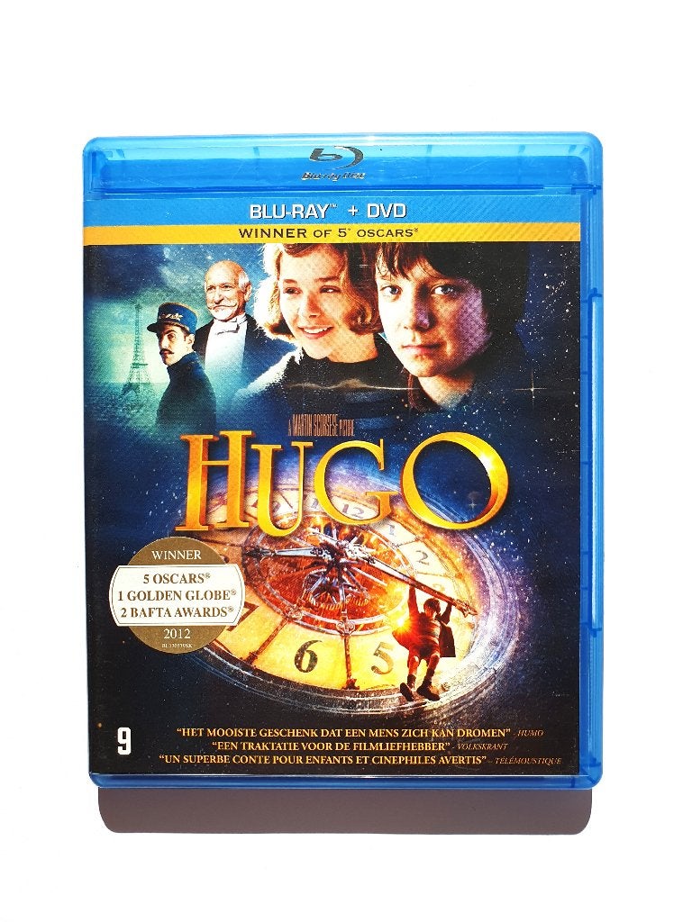 Hugo (Blu-ray + DVD), Cd's en Dvd's, Blu-ray, Zo goed als nieuw, Science Fiction en Fantasy, Ophalen of Verzenden