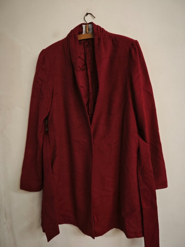 Mantel Halston Heritage, Ophalen of Verzenden, Zo goed als nieuw, Maat 36 (S), Rood