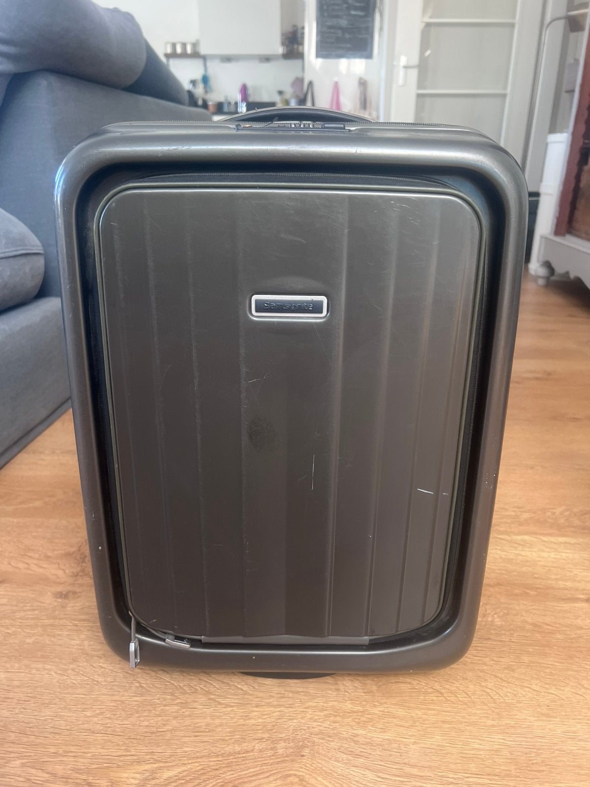 Samsonite handbagage hardcover koffer, Ophalen, 50 tot 60 cm, Hard kunststof, Slot