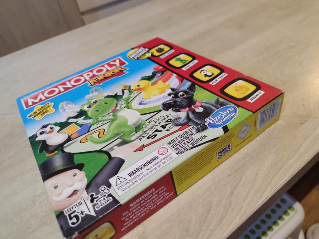 Monopoly Junior - Mijn Eerste Monopoly Spel, Ophalen of Verzenden, Zo goed als nieuw, Hasbro European Services, 4 The Square, Stockley Park, Uxbridge, Middlesex, UB11 1ET, UK