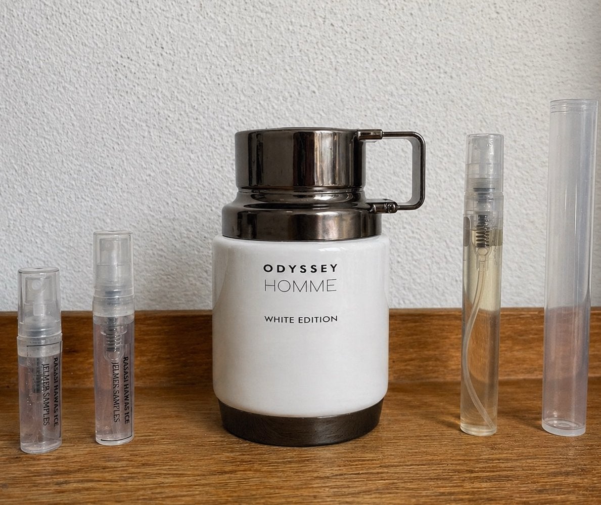 Armaf - Odyssey White Edition Homme samples | 1-10ml, Ophalen of Verzenden, Zo goed als nieuw