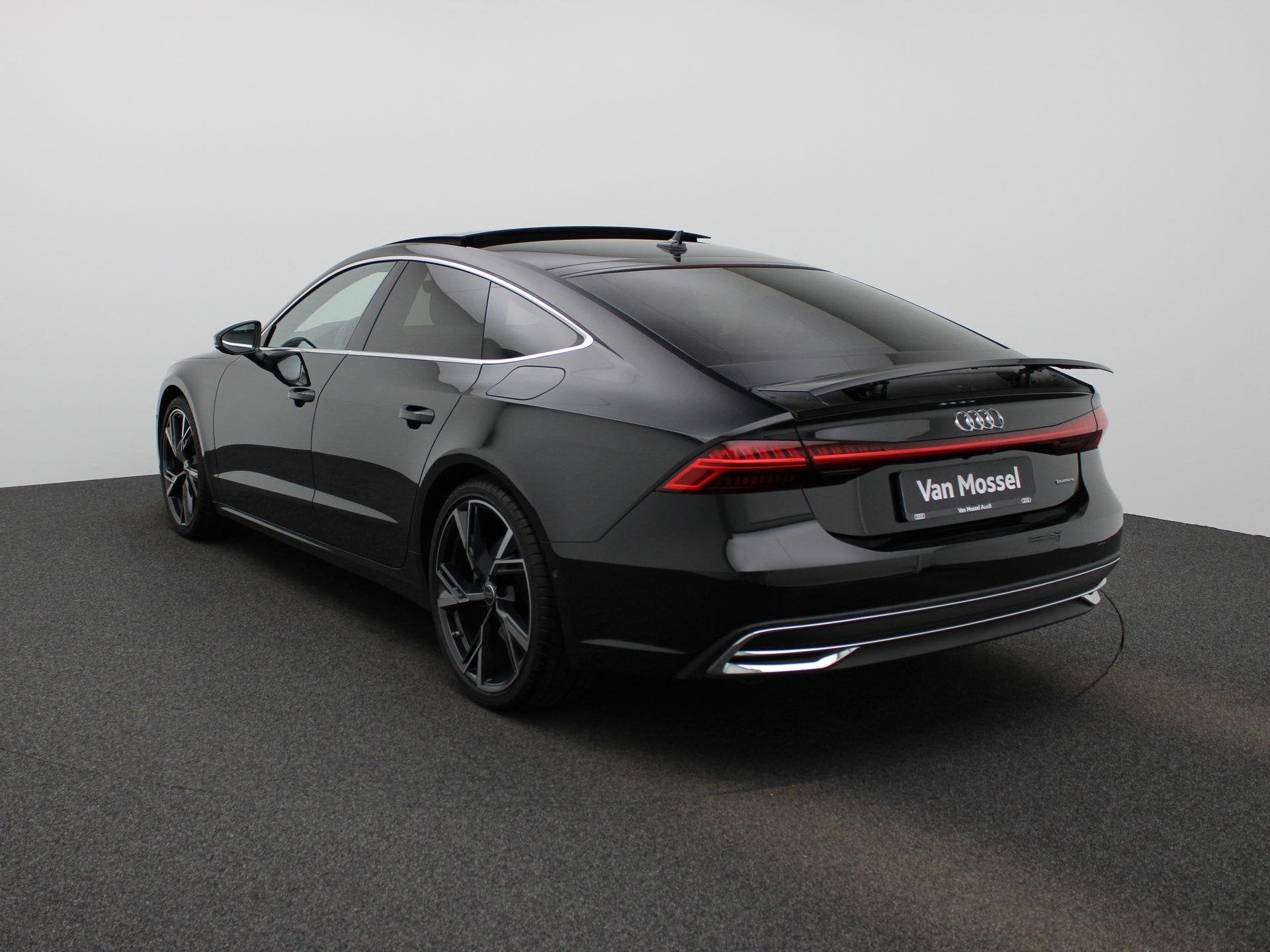 Audi A7 Sportback 50 TFSI e quattro Pro Line S 299 PK | S-Li, Auto's, Audi, 12 maanden, Gebruikt, 4 cilinders, Zwart