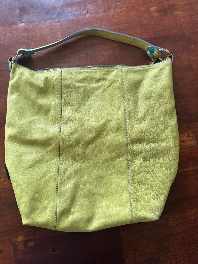 Gabs handtas geoen, Ophalen of Verzenden, Gebruikt, Groen, Handtas