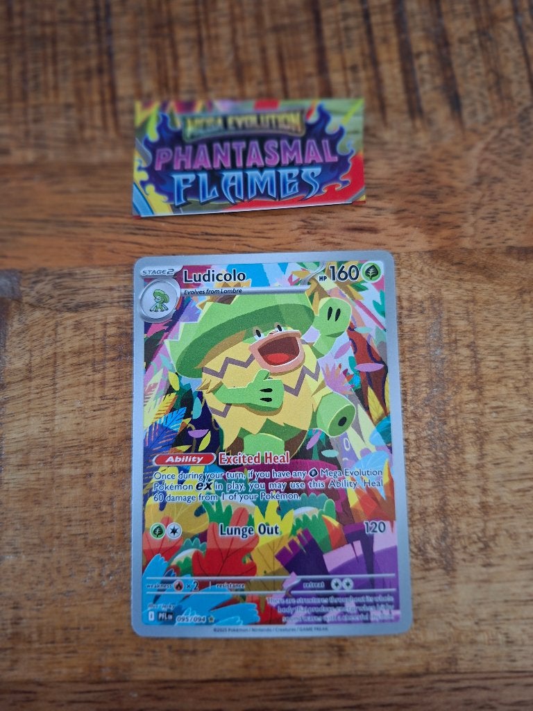 Pokemon – Ludicolo (ex) (PFL 095/094) – Phantasmal Flames, Ophalen of Verzenden, Nieuw, Losse kaart, Foil