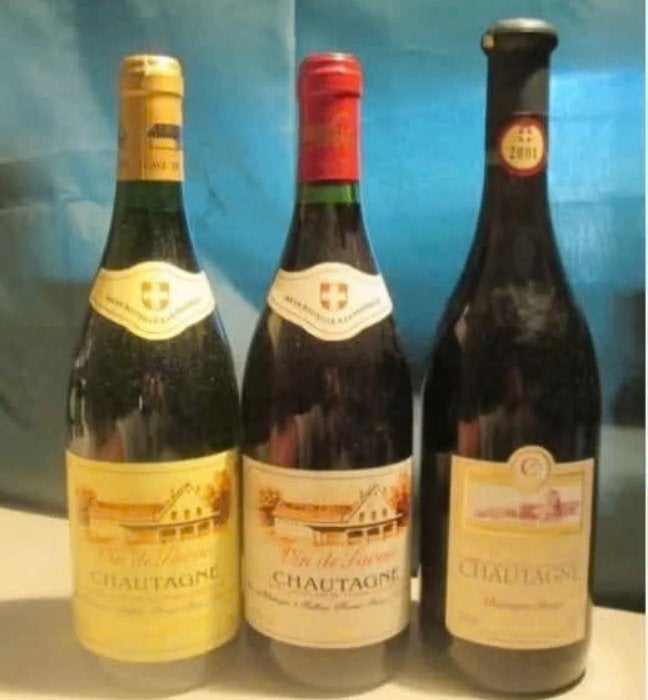 3x Vin de Savoie - Chautagne - 1994 / 2001, Frankrijk, Ophalen of Verzenden, Vol, Witte wijn