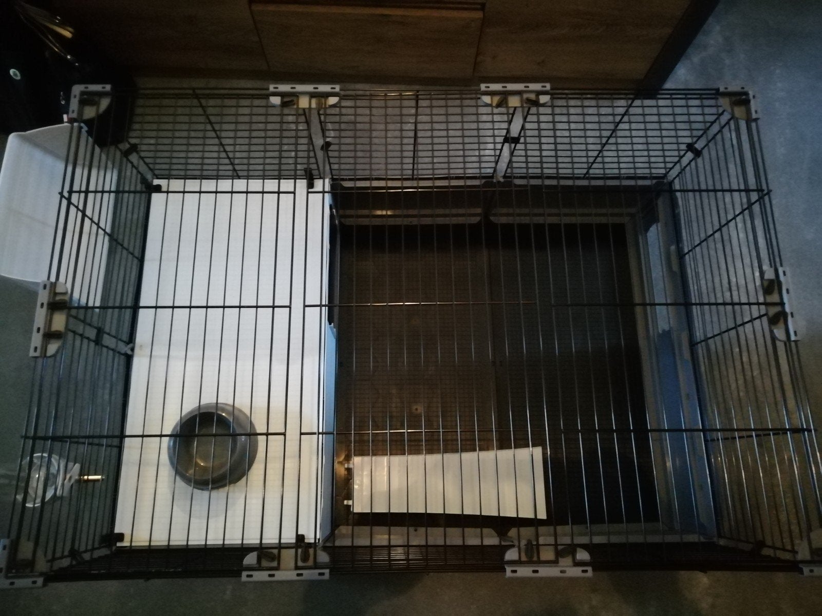Cavia/Konijnen verblijf., Kooi, 110 cm of meer, Cavia, Zo goed als nieuw