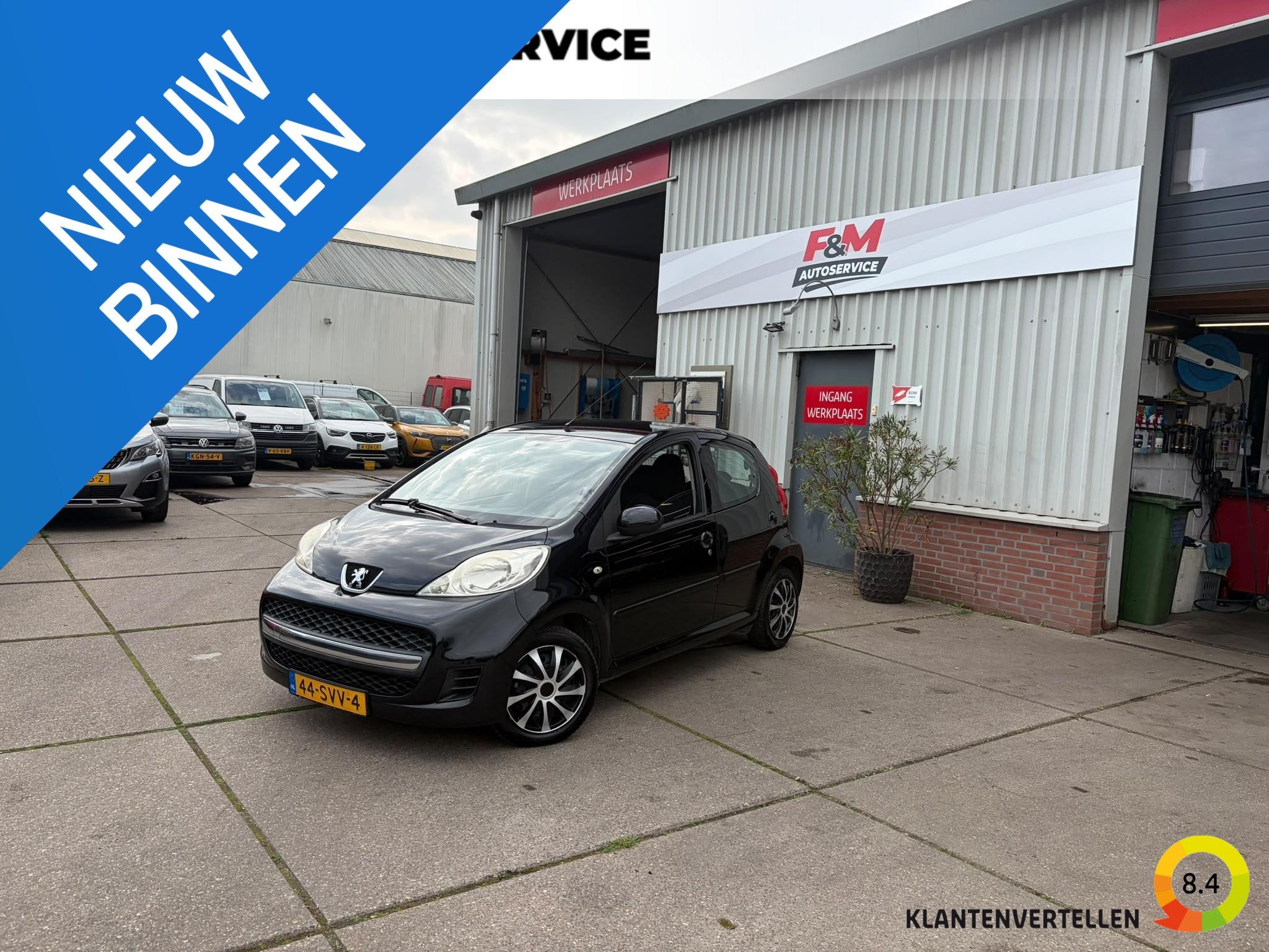 Peugeot 107 1.0-12V XS Airco, radio, Auto's, Voorwielaandrijving, Euro 5, Stof, Gebruikt
