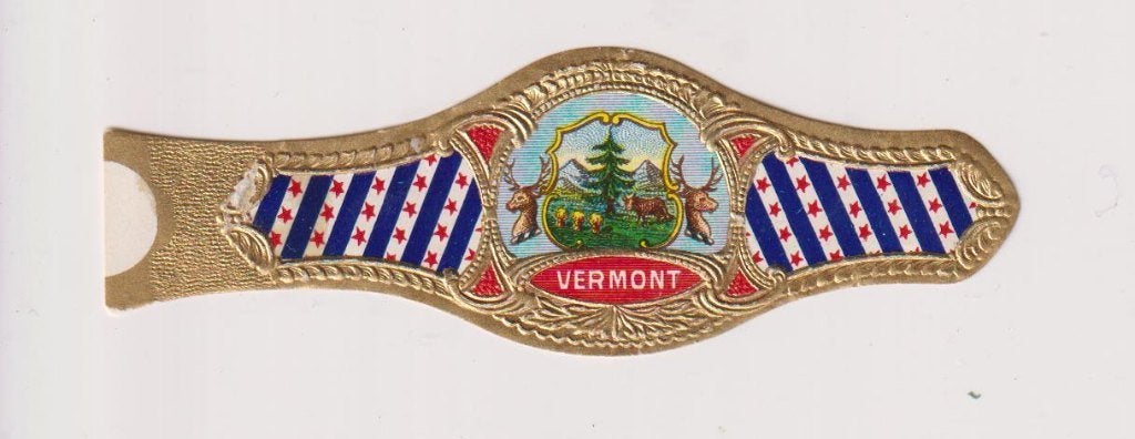 sigarenbanden - AMERIKAANSE STATEN - VERMONT, Ophalen of Verzenden, Zo goed als nieuw, Sigarenbandjes
