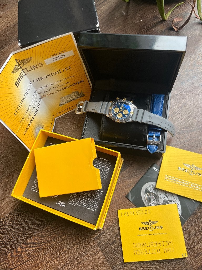 Breitling Chronomat Evolution (18K goud/staal), Staal, Staal, Breitling, Ophalen of Verzenden