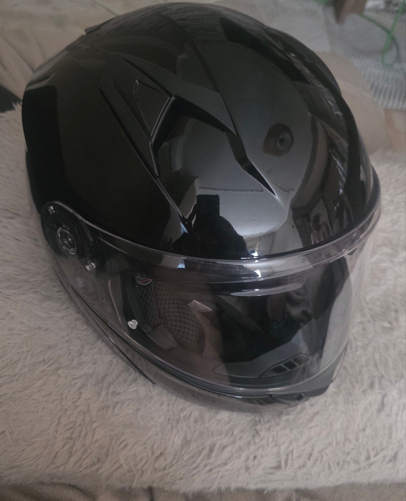 Zwarte Integraalhelm -  nieuw, Ophalen, Tweedehands, Integraalhelm