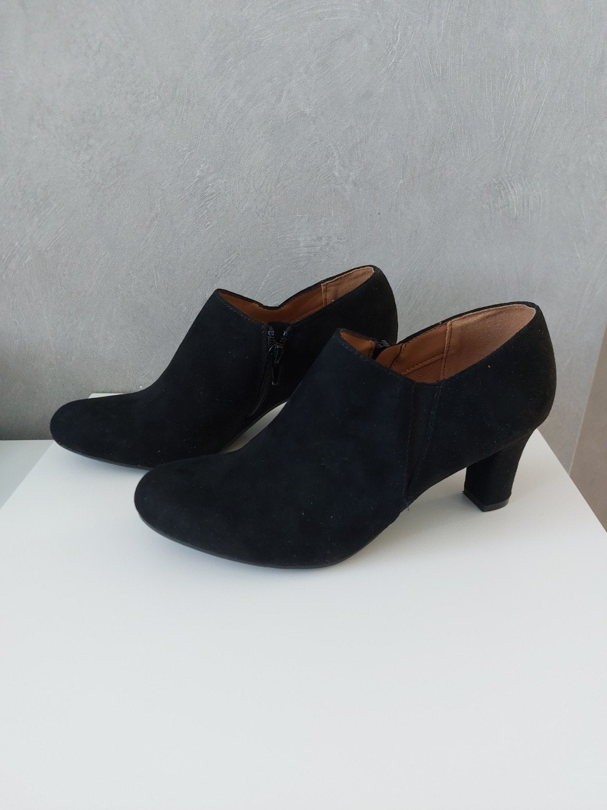 Zwarte suède hak schoenen - maat 37 - zo goed als nieuw, Ophalen of Verzenden