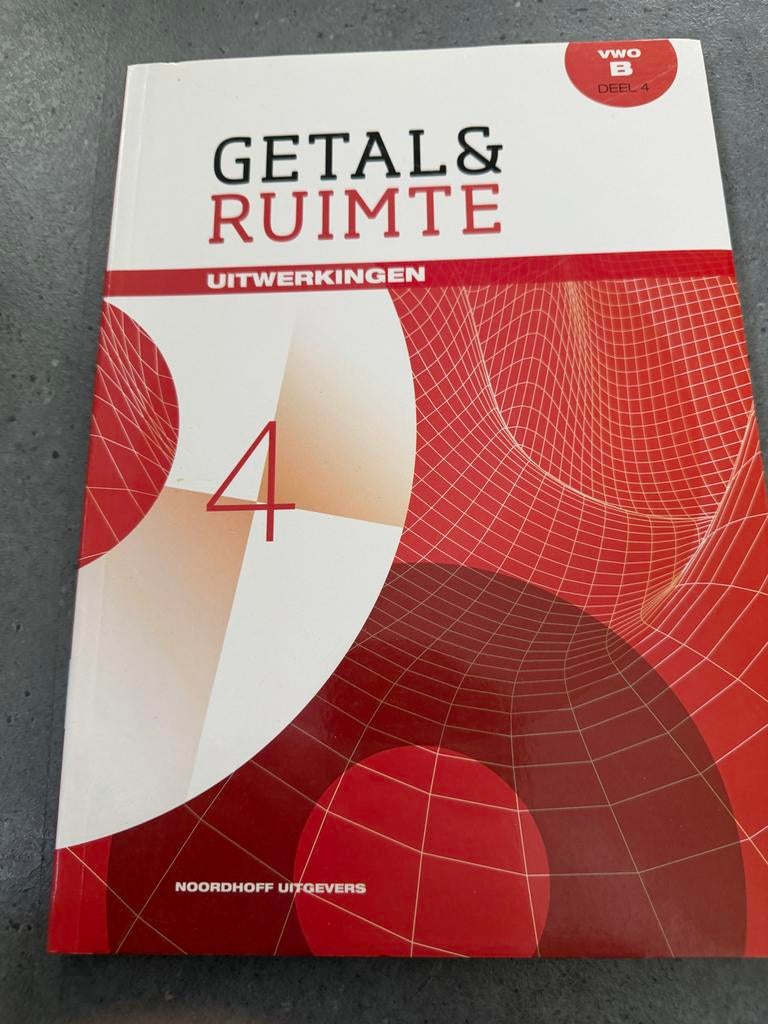 Getal & Ruimte Uitwerkingen VWO B Deel 4, Boeken, Ophalen of Verzenden, Beta, Zo goed als nieuw, WO