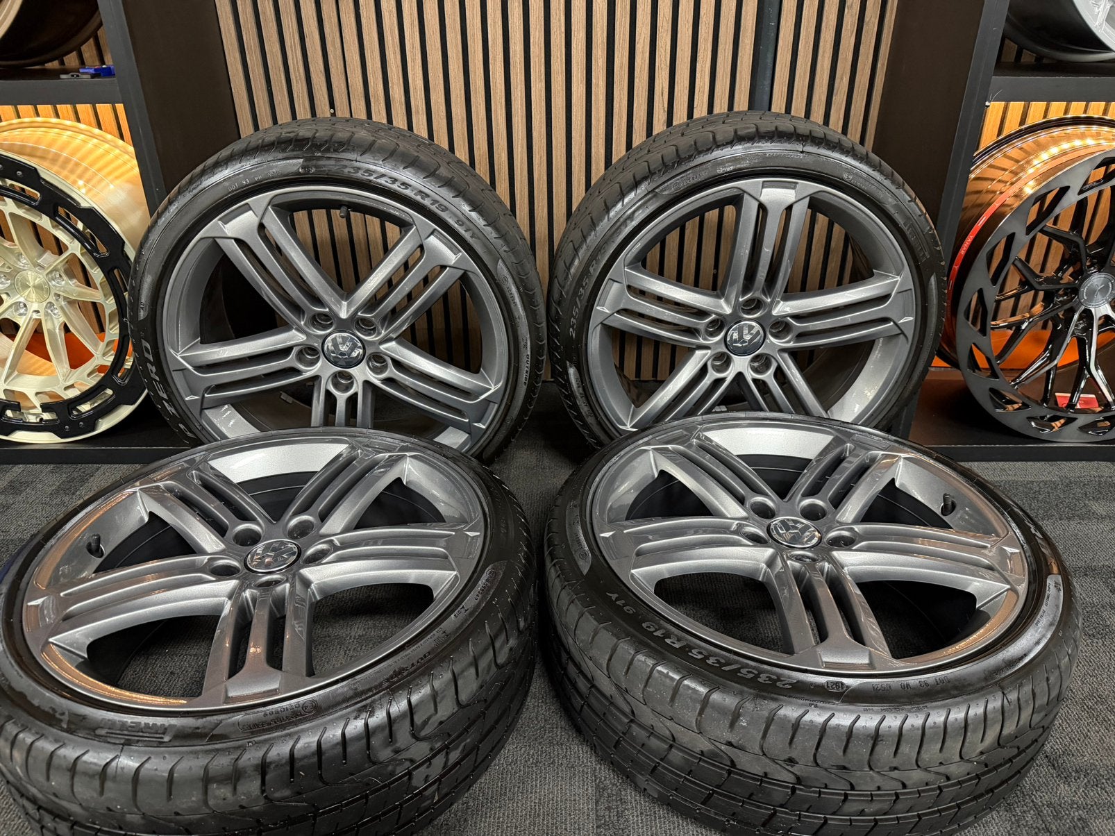 Originele 19 inch Talladega velgen 5x112 voor Golf 6R, 19 inch, Gebruikt, Banden en Velgen, Ophalen of Verzenden