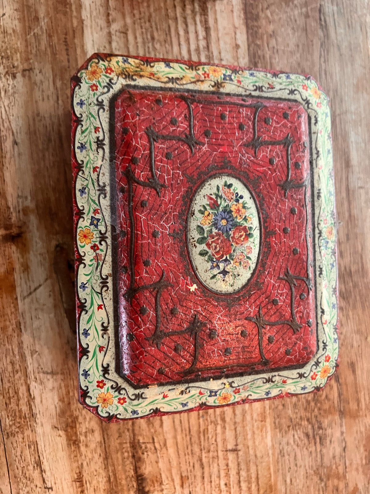Vintage Droste en Van Houten Cacao Blikken en Koekblik, Ophalen of Verzenden, Gebruikt, Koffie, Droste
