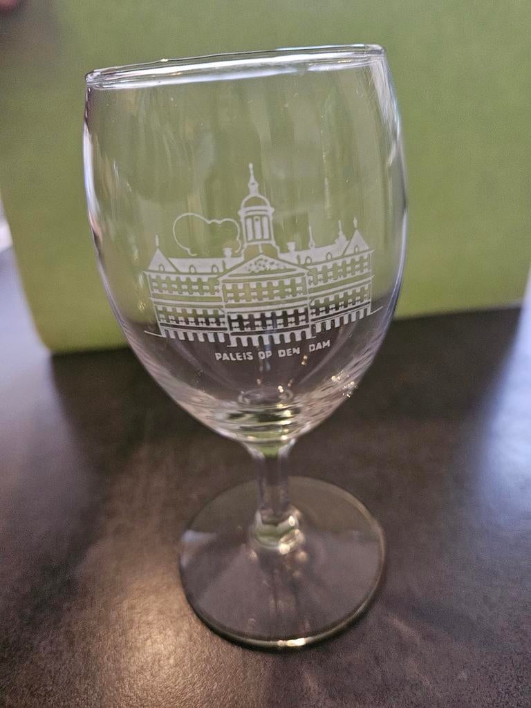 Set van 3 Nederlandse Paleis Wijnglazen, Antiek en Kunst, Antiek | Glas en Kristal, Ophalen