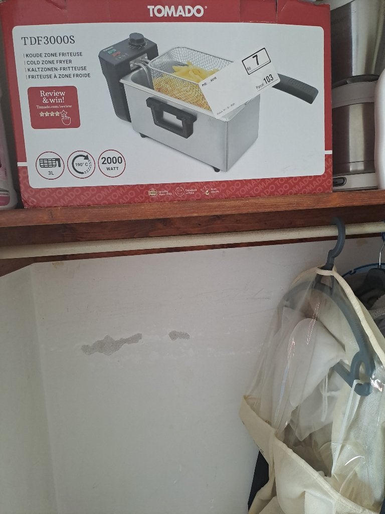 tomado frtituurpan+ayfaier+klein klooster tafel, Ophalen, Zo goed als nieuw, Koffiemachine