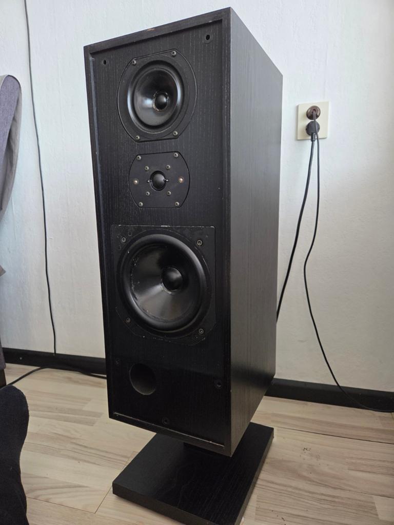 B&W DM2 Mark II Speakers - Zwart, Audio, Tv en Foto, Luidsprekers, Ophalen, Gebruikt, Front, Rear of Stereo speakers, Bowers & Wilkins (B&W)