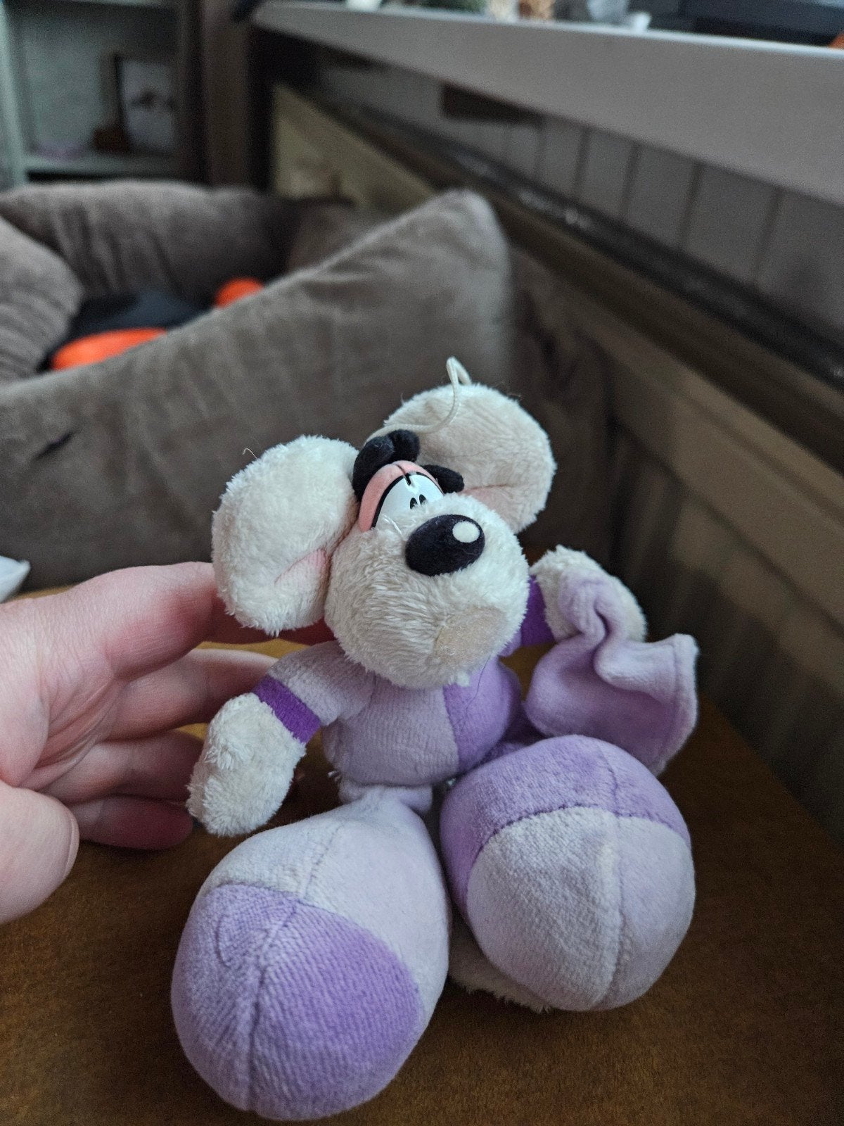 Diddl baby knuffel met label, Verzamelen, Ophalen of Verzenden, Diddl, Zo goed als nieuw, Knuffel