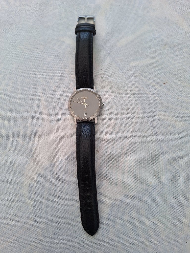 Palerma Swiss horloge, loopt niet, batterij?, Sieraden, Tassen en Uiterlijk, Horloges | Heren, Overige merken, Staal, Polshorloge