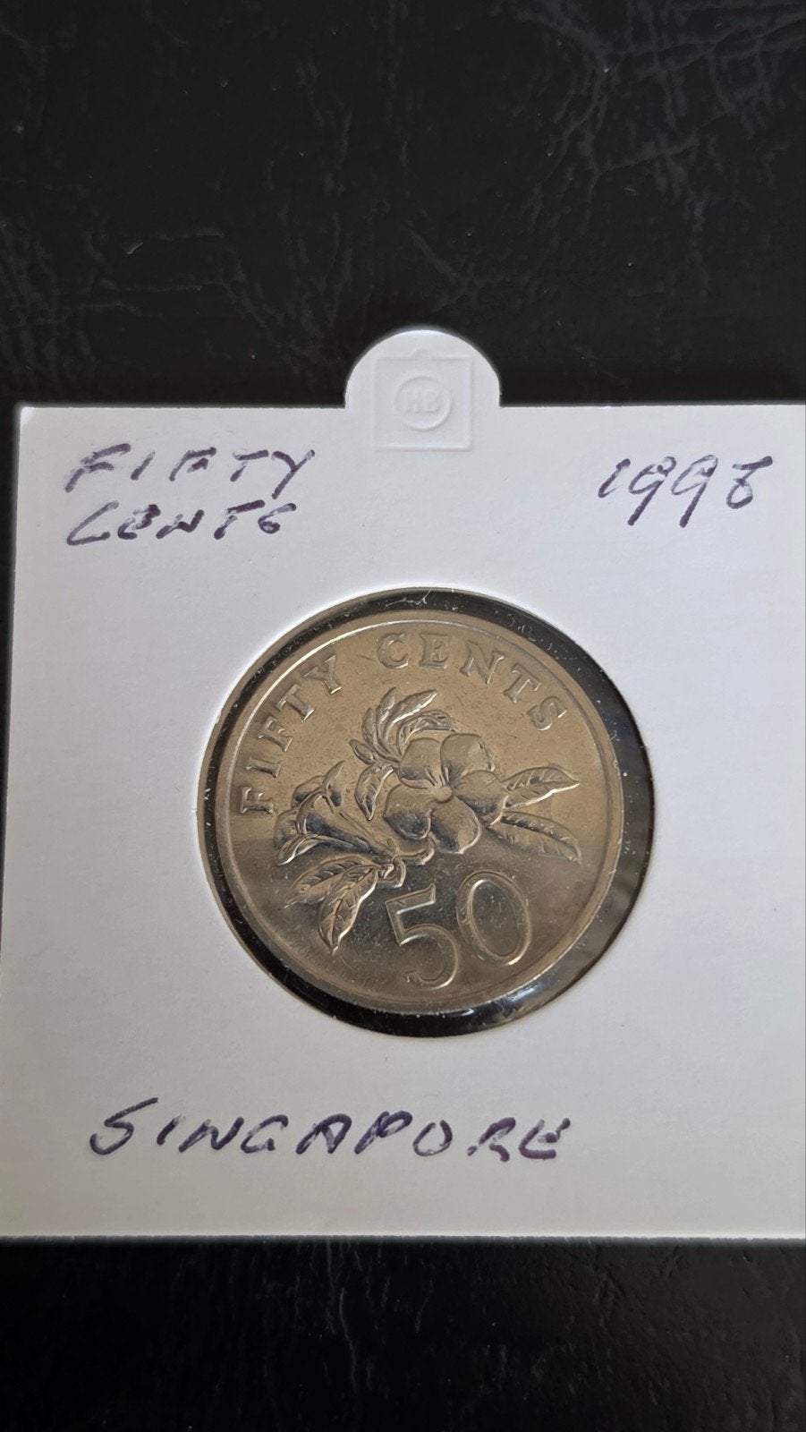 Singapore 50 Cents munt 1997, Ophalen of Verzenden, Zuidoost-Azië, Losse munt