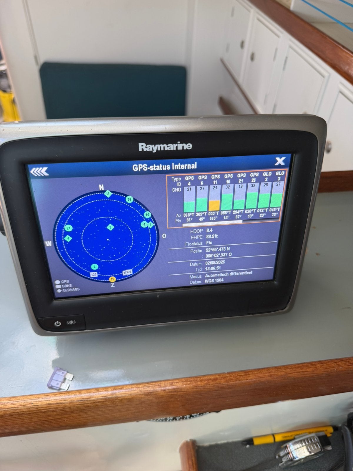 A95 Raymarine plotter, Watersport en Boten, Navigatiemiddelen en Scheepselektronica, Ophalen, Kaartplotter of Fish Finder