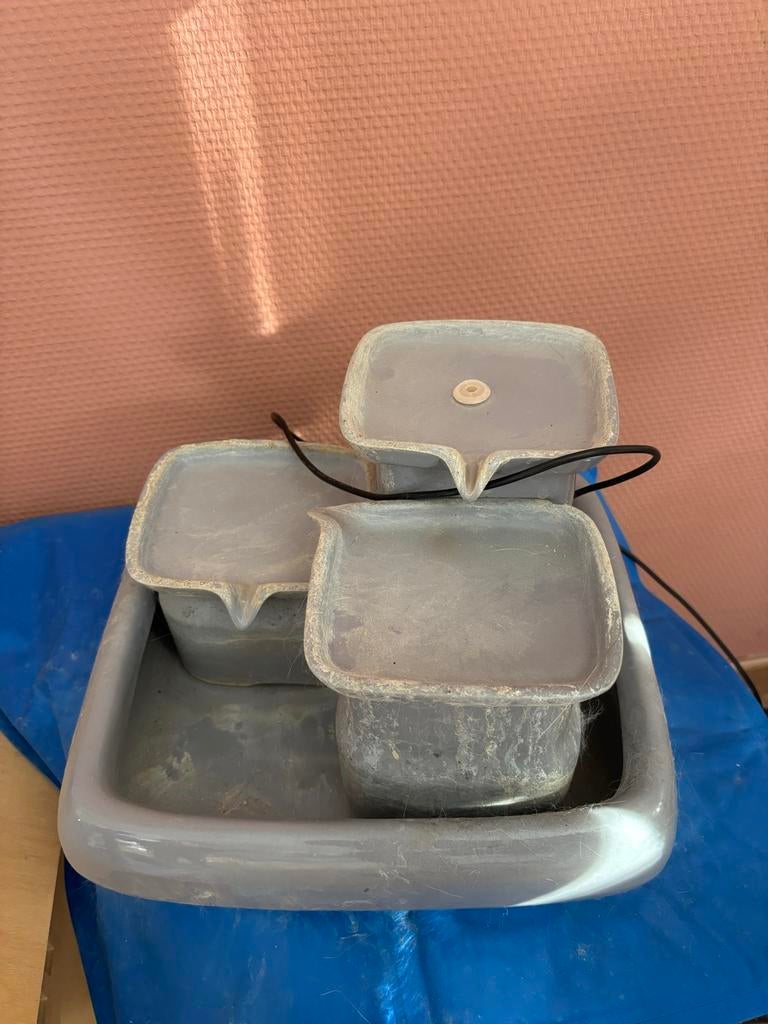 Miaustore kattenfontein grijs, Dieren en Toebehoren, Ophalen, Gebruikt