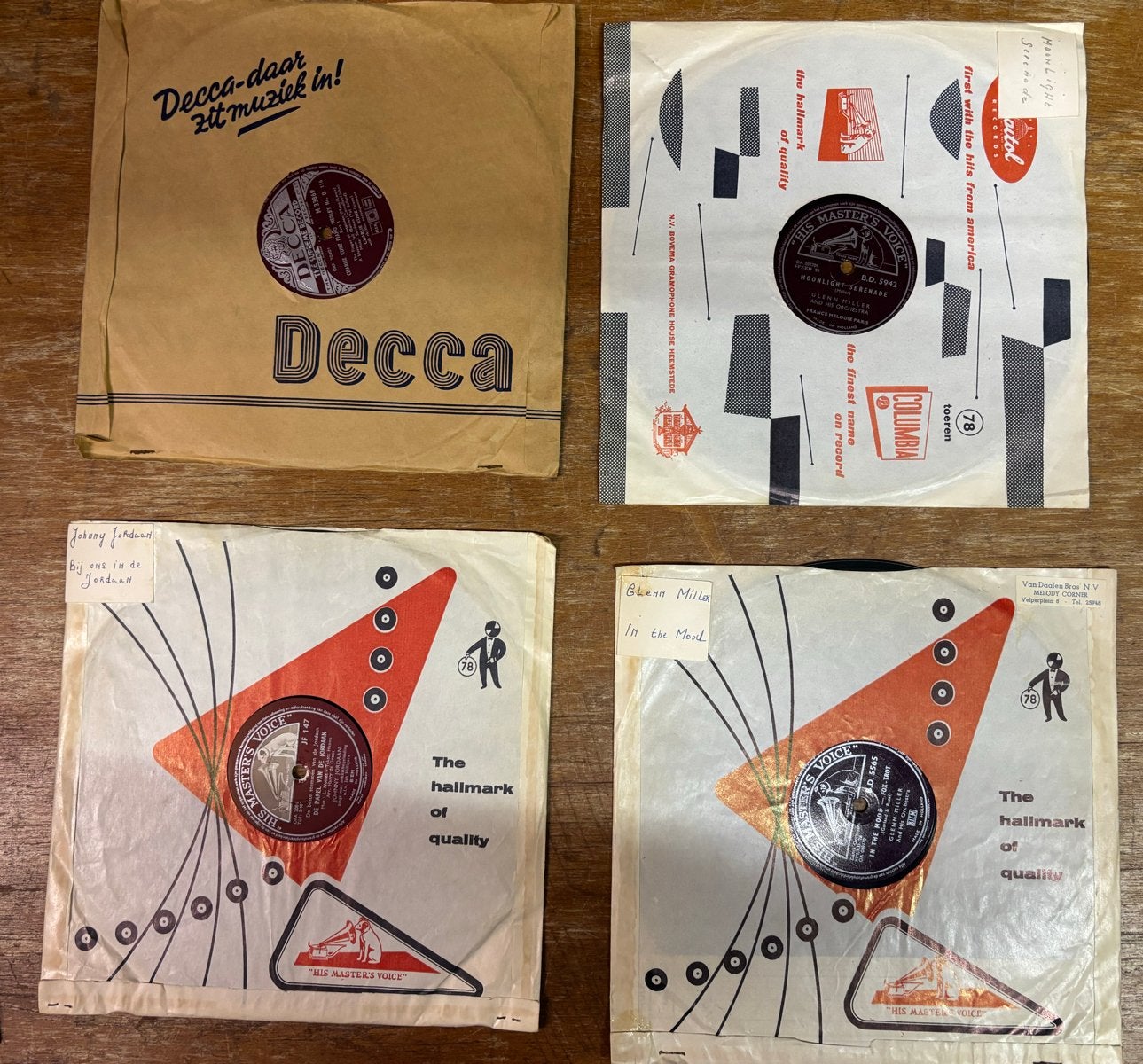 Vintage 78 toeren platen collectie - diverse artiesten, Cd's en Dvd's, Vinyl | Klassiek, Originele persing, Ophalen of Verzenden
