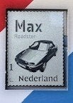 Zilveren postzegel Max Roadster Nederland (postfris), Ophalen of Verzenden, Na 1940, Postfris