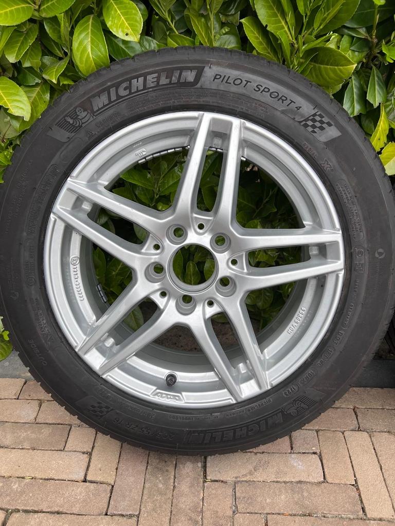 ATS velgen met Michelin Pilot Sport 4 banden 205/55 ZR16, Auto diversen, Wieldoppen, Ophalen of Verzenden, Zo goed als nieuw