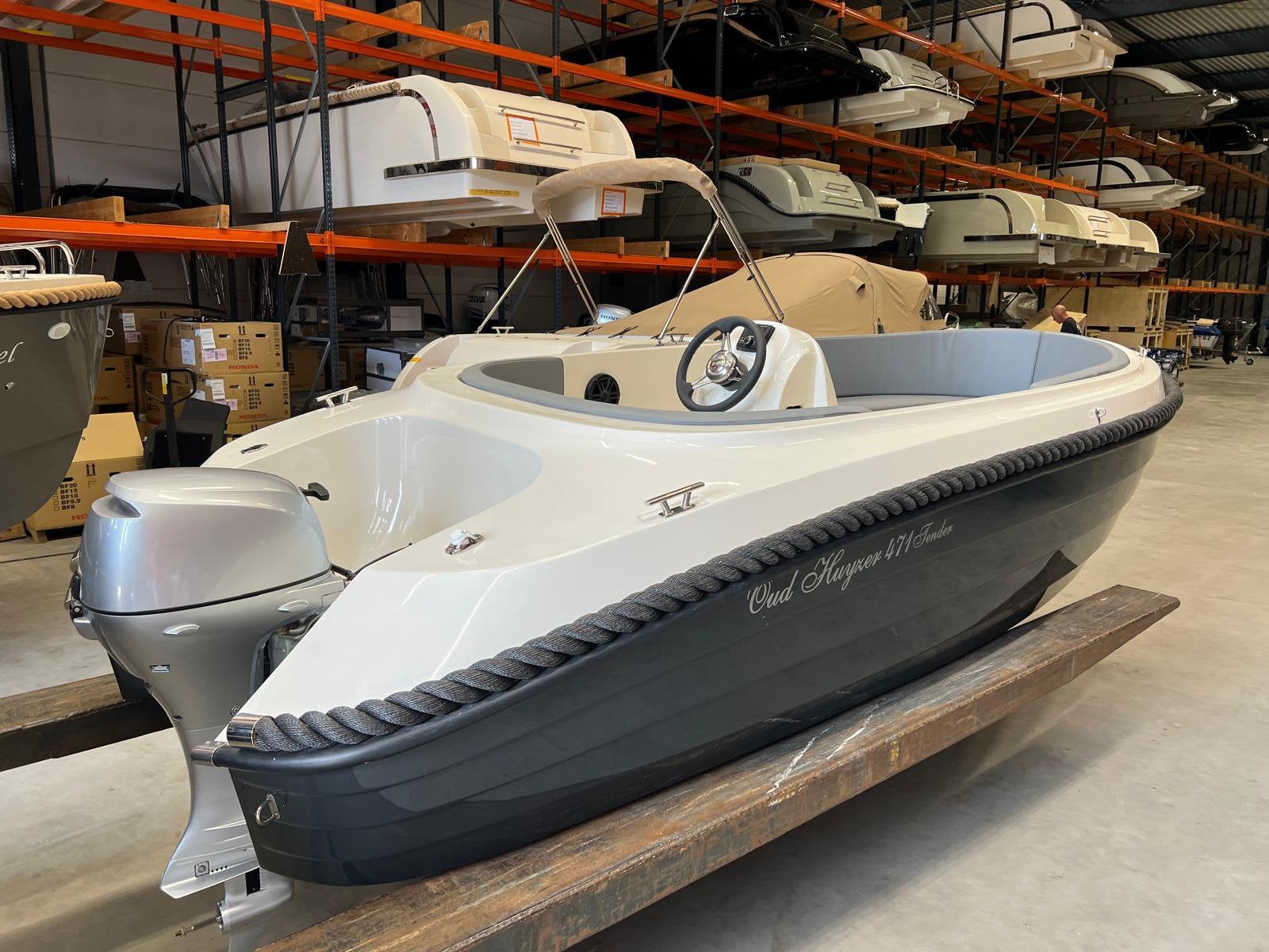 Oudhuijzer 471 incl 20 pk honda - Compleet & Vaarklaar, Tender, Nieuw, Rondzit, Ophalen of Verzenden