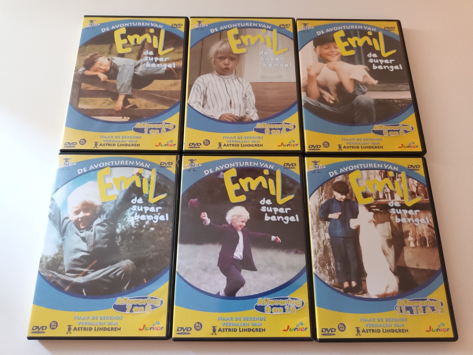 dvd complete reeks Emil de Superbengel, Alle leeftijden, Ophalen of Verzenden, Zo goed als nieuw