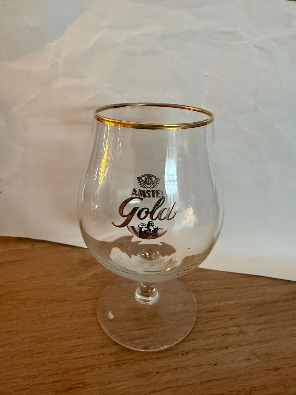 Glas amstel  gold, Verzamelen, Biermerken, Ophalen of Verzenden, Zo goed als nieuw, Glas of Glazen, Amstel