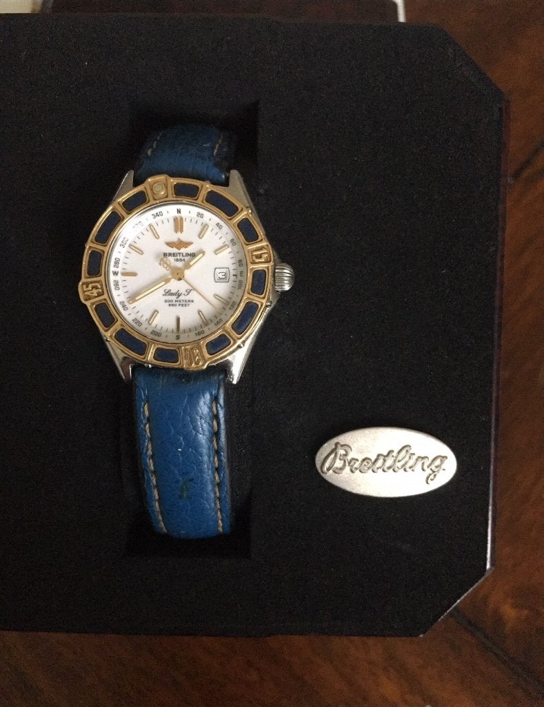 Breitling Lady J, Polshorloge, Ophalen, Overige merken, Leer
