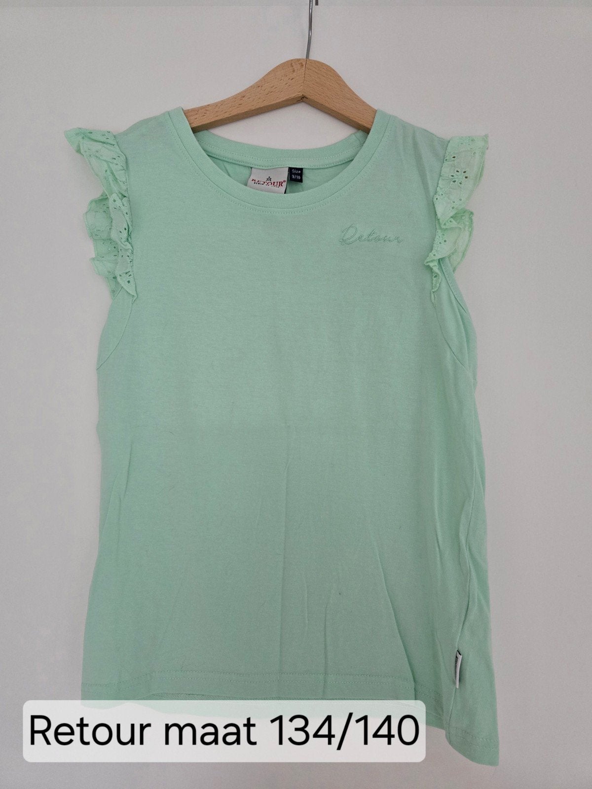 Retour Jeans shirt maat 134/140 ZGAN, Meisje, Ophalen of Verzenden, Zo goed als nieuw, Shirt of Longsleeve