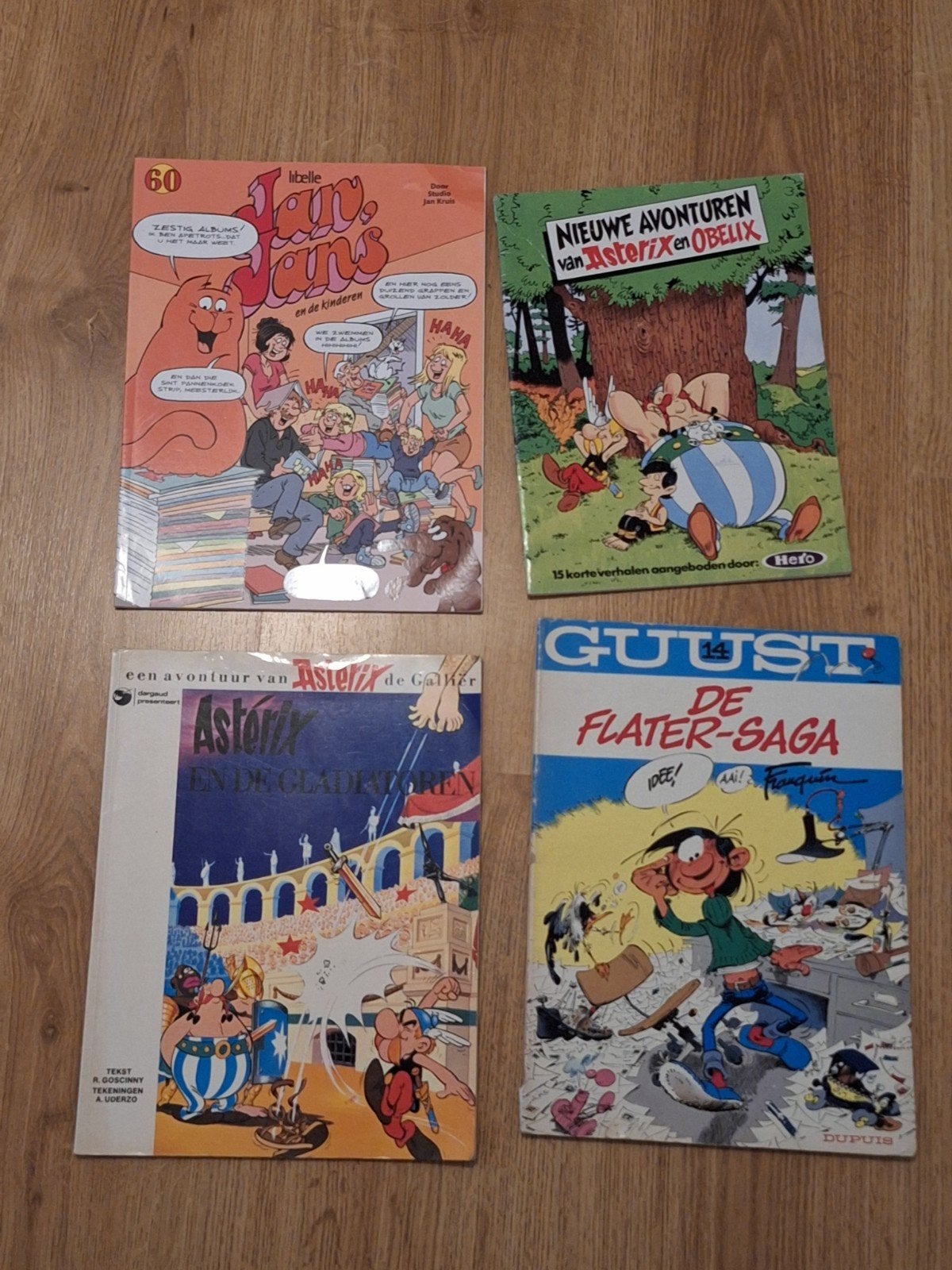Stripboeken collectie: Guust, Asterix en Jommeke, Meerdere stripboeken, Ophalen of Verzenden, Gelezen