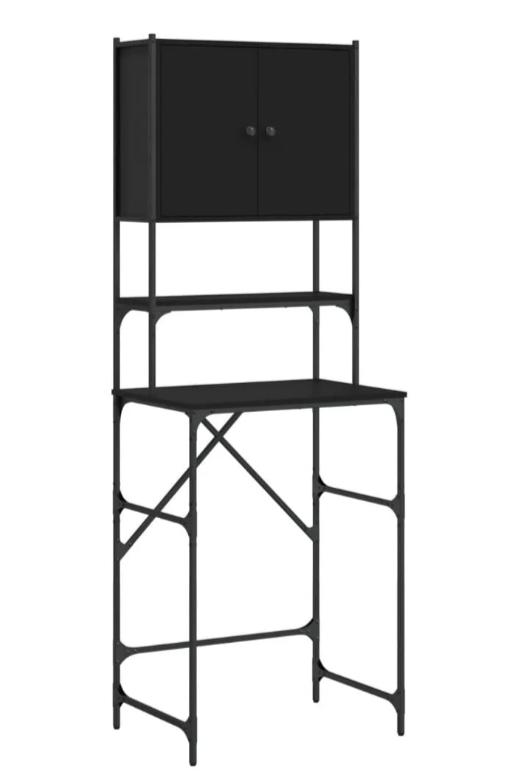 Wasmachinekast 68x48,5x194 cm zwart **// NIEUW IN DOOS **, Huis en Inrichting, Badkamer | Badtextiel en Accessoires, Nieuw, Zwart