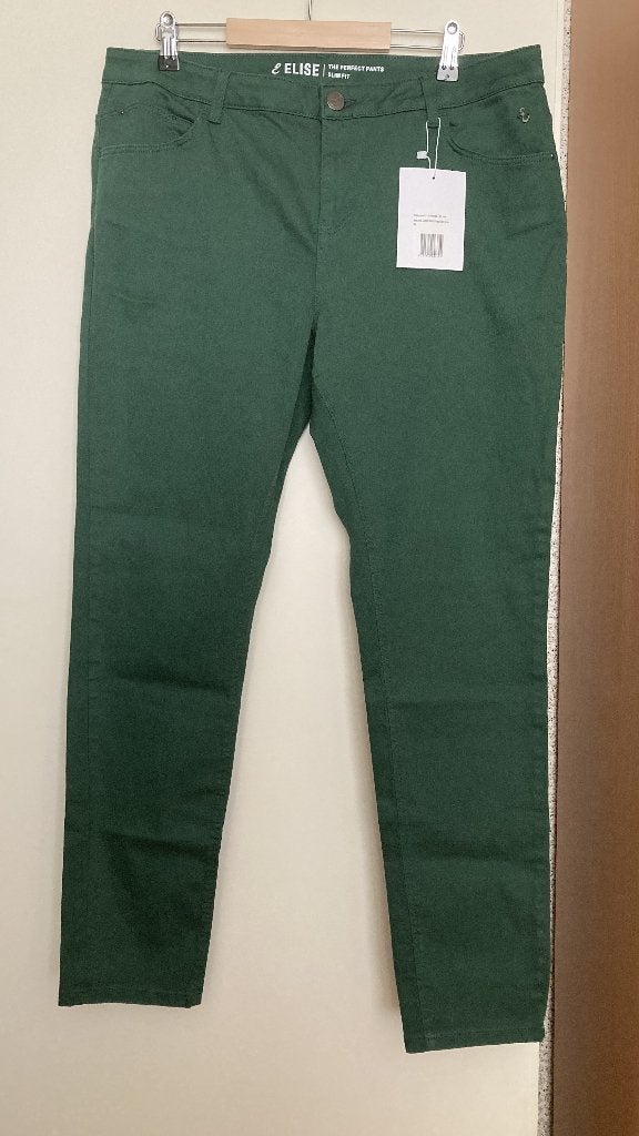Groen Elise Slim Fit Broek mt 44 - regulier Nieuw + kaartje, Maat 42/44 (L), Nieuw, Ophalen of Verzenden, Miss Etam